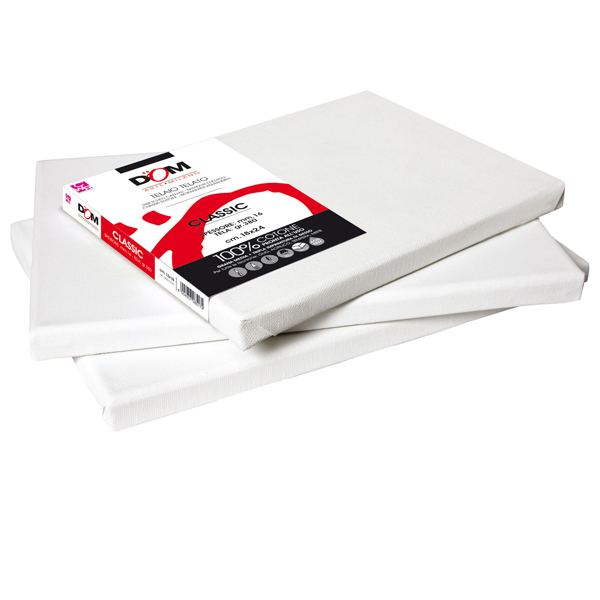  Tela pittura Classic - 18 x 24 cm - bianco - DOM 