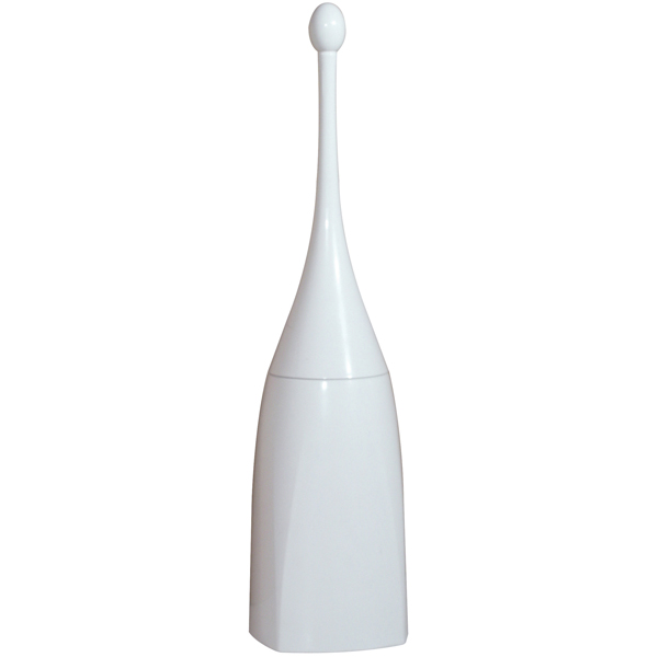  Portascopino per bagno - da terra - 12x12x48,5 cm - ABS - bianco - Mar Plast 