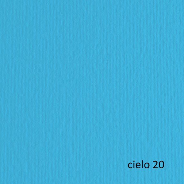  Cartoncino Elle Erre - 50 x 70 cm - 220 gr - cielo 120 - Fabriano - blister 20 fogli 