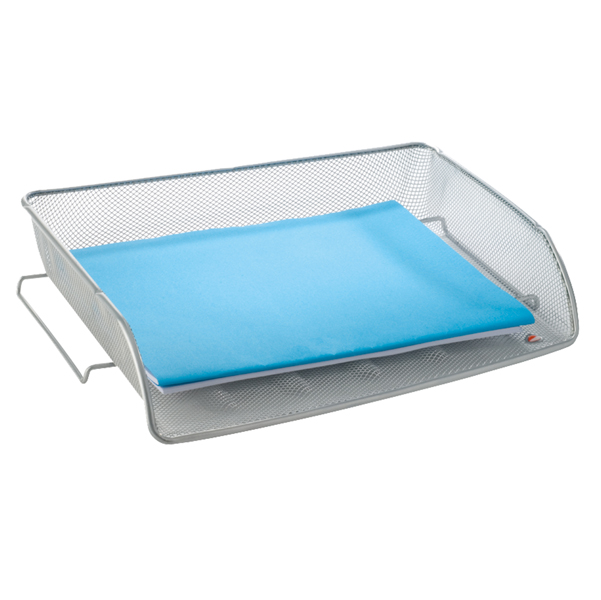  Portacorrispondenza Mesh - 35 x 6,5 x 29 cm - rete metallica - argento - Alba 