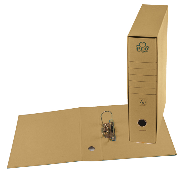  Registratore Eco New - dorso 8 cm - protocollo 23 x 33 cm - camoscio - Brefiocart 