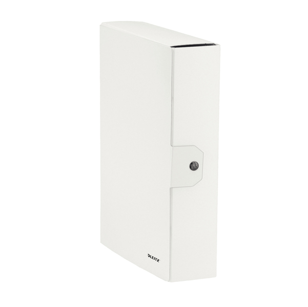  Scatola progetto WOW - dorso 8 cm - bianco metallizzato - Leitz 