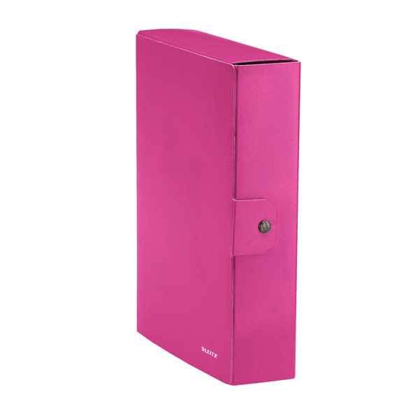  Scatola progetto WOW - dorso 8 cm - fucsia metallizzato - Leitz 