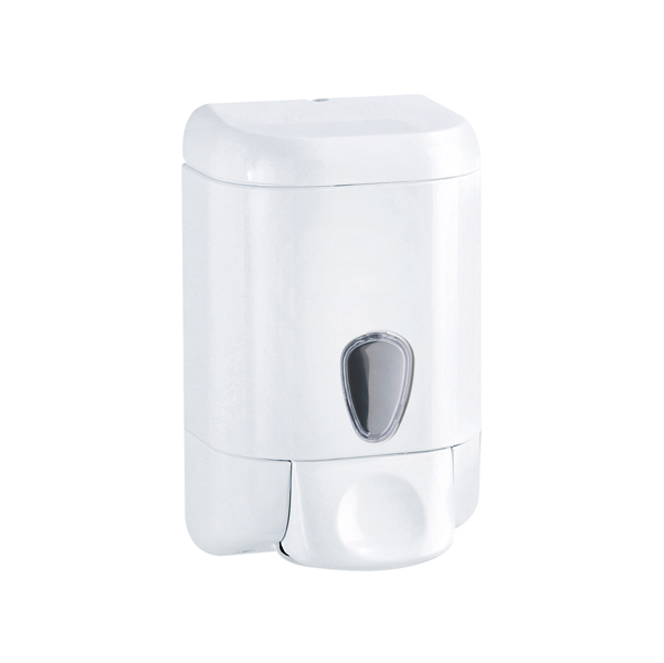  Dispenser da muro Prestige per sapone liquido - capacità 1 L - bianco/azzurro trasparente - Mar Plast 