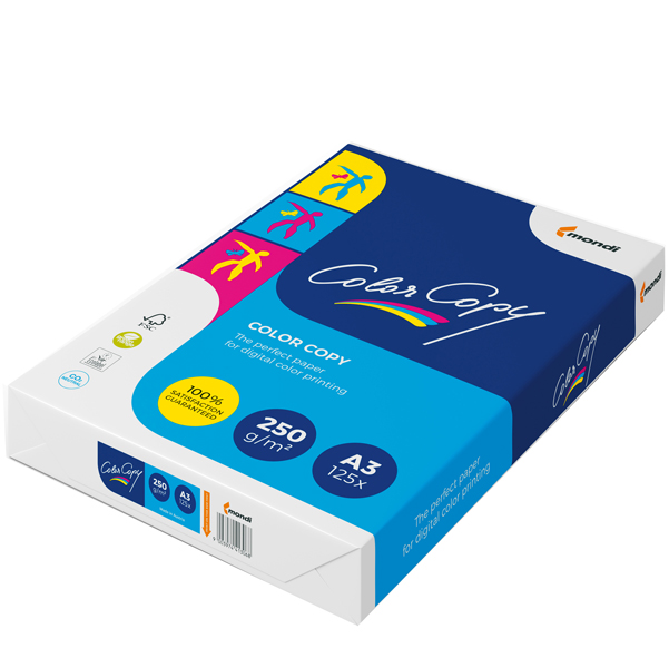  Carta Color Copy - 320 x 450 mm - 250 gr - bianco - Sra3 - Mondi - conf. 125 fogli 
