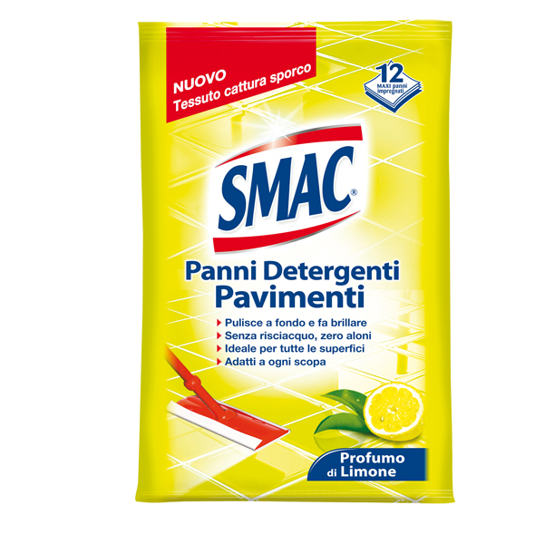 PACK 12 PANNI SMAC SYSTEM PAVIMENTI E MULTIUSO 