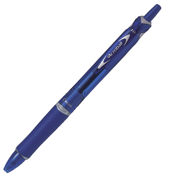  Penna a sfera a scatto Acroball Plastic Begreen - blu - punta 1,0mm - Pilot 