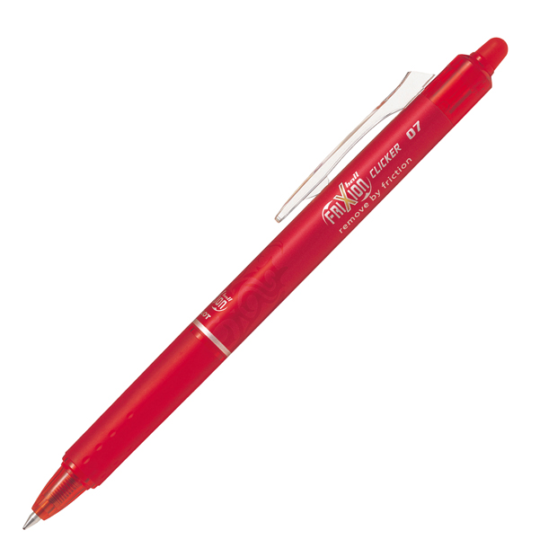 Penna a sfera a scatto Frixionball Clicker - punta 0,7mm - rosso - Pilot 