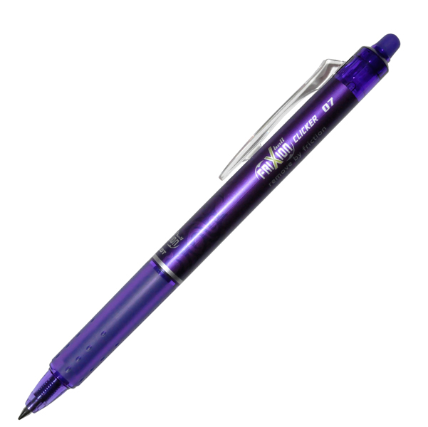  Penna a sfera a scatto Frixionball Clicker - punta 0,7mm - viola - Pilot 