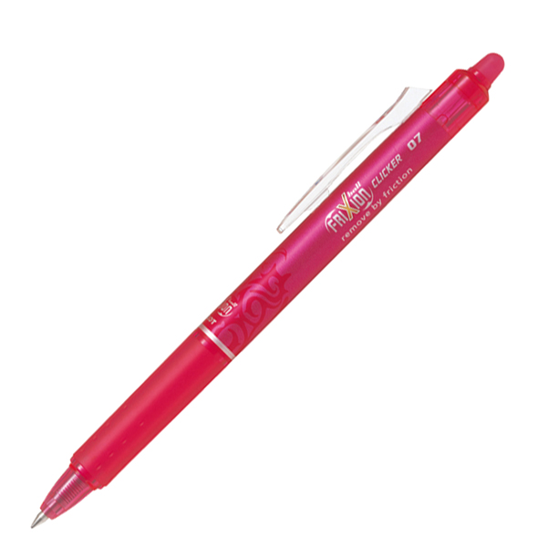  Penna a sfera a scatto Frixionball Clicker - punta 0,7mm - rosa - Pilot 