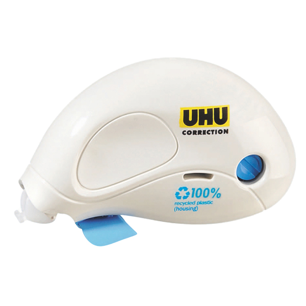  Correttore a nastro Compact Correction - 5 mm x 10 mt - plastica riciclata - Uhu 