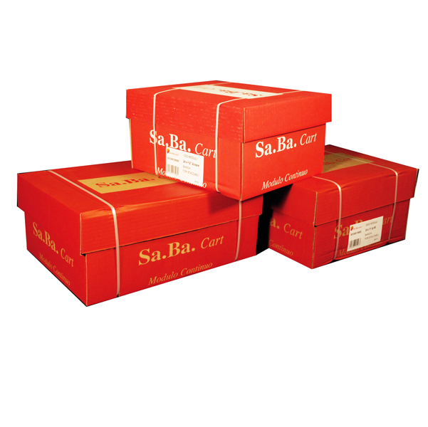  Carta in modulo continuo - 37,5 x 12 " - 60 gr - piste staccabili - lettura facile grigio - Sabacart - conf. 2000 fogli 