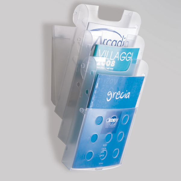  Vaschette portariviste da parete - Tecnostyl - set 3 tasche A4 