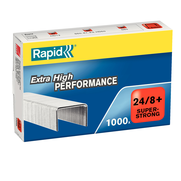  Punti Rapid Super Strong - 24/8+ - metallo - Rapid - conf. 1000 pezzi 