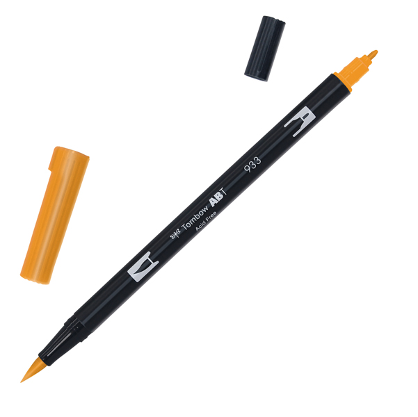  Pennarello Dual Brush N933 - orange - Tombow 