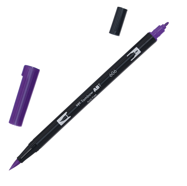  Pennarello Dual Brush N606 - violet - Tombow 
