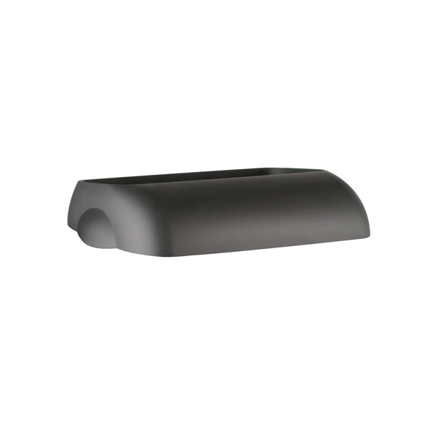  Coperchio per cestino gettacarte Soft Touch - 33,5x22,5x9 cm - 23 L - nero - Mar Plast 
