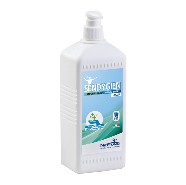  Sapone igienizzante Sendygien - inodore - Nettuno - dispenser da 1 L 