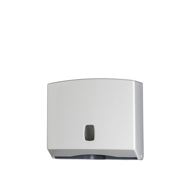  Distributore asciugamani piegati C/Z/M Basica - 25x9,2x22 cm - bianco/grigio - Medial 