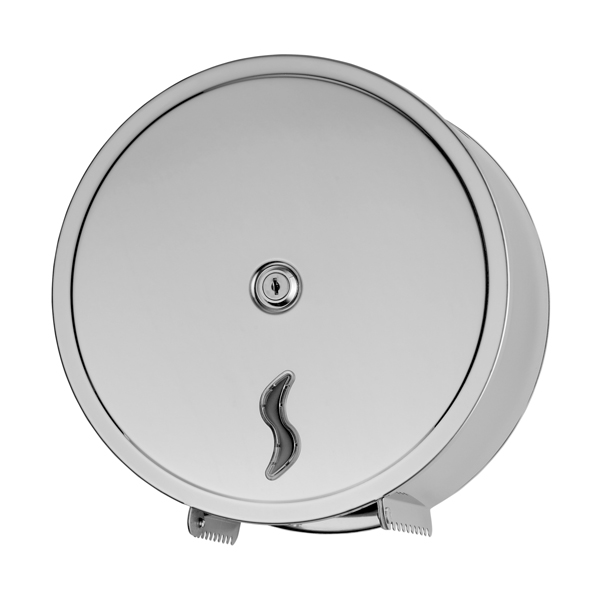  Distributore carta igienica Brinox per rotoli Mini Jumbo da 200 mt - 26x12,7x26,5 cm - acciaio inox - Medial 