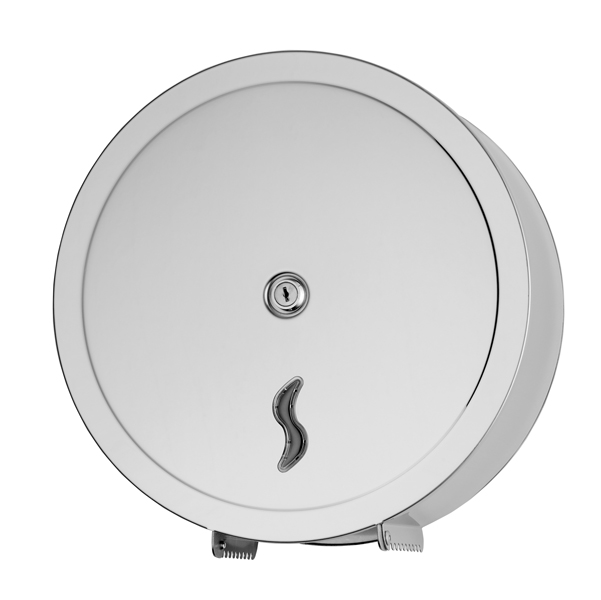  Distributore carta igienica Brinox per rotoli Maxi Jumbo da 400 mt - 31x13x32 cm - acciaio inox - Medial 