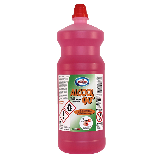  Alcool etilico denaturato 90° - 750 ml - Amacasa 