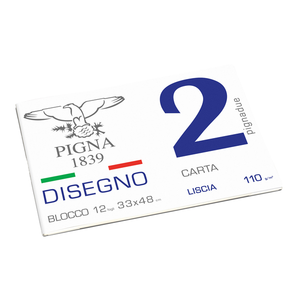  Album Pigna2 - 33 x 48 cm - 4 angoli - 20 fogli - 110 gr - liscio - Pigna 