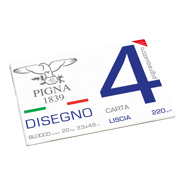  Album Pigna4 - 33 x 48 cm - 4 angoli - 20 fogli - 200 gr - liscio - Pigna 
