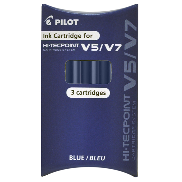  Refill Hi Tecpoint V5/V7 ricaricabile begreen - blu - Pilot - conf. 3 pezzi 