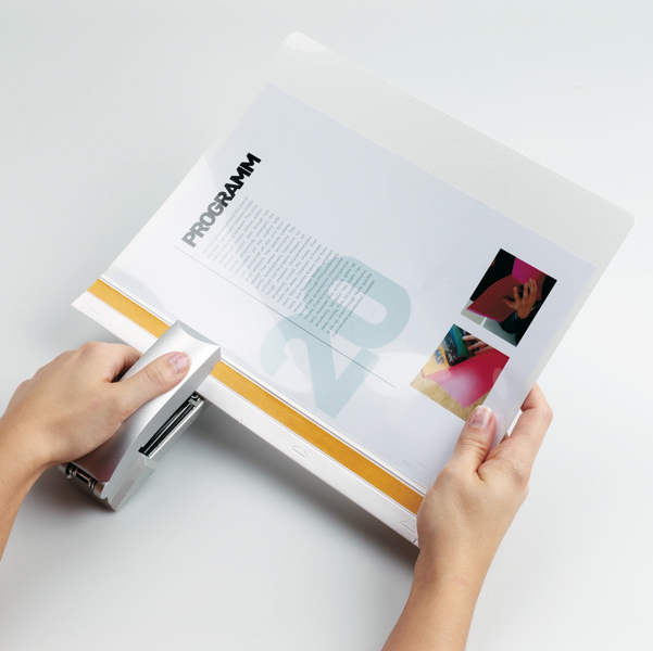  Cartellina per rilegatura Durabind - A4 - PVC - bianco - Durable 