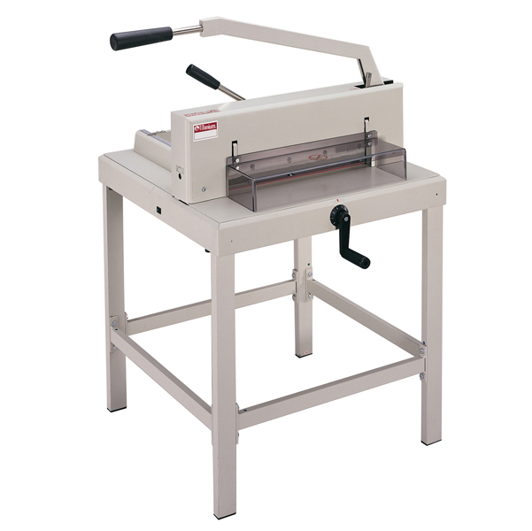  Taglierina a leva alti spessori 3941 - con blocca lama - 107 x 68 x 74 cm - 430 mm (A3) - 500 fogli - grigio - Titanium 