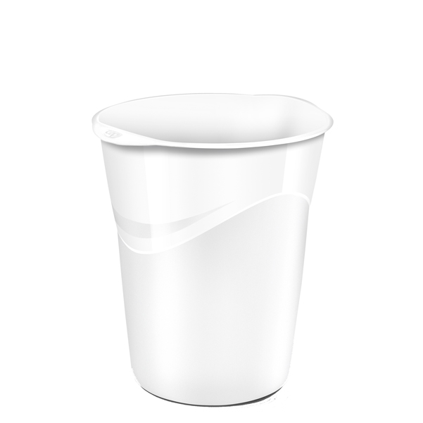  Cestino Gloss - altezza 33,4 cm - diametro 30,5 cm - 14 L - bianco artico - CEP 
