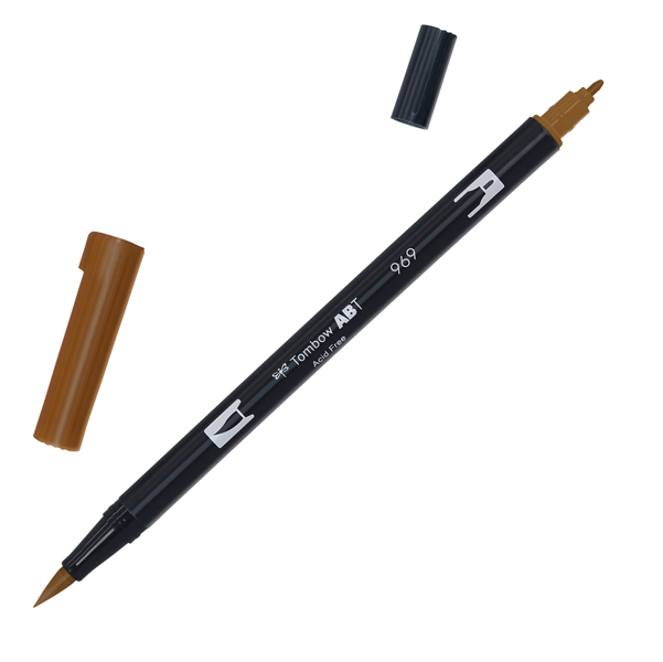  Pennarello Dual Brush N969 - chocolate - Tombow 