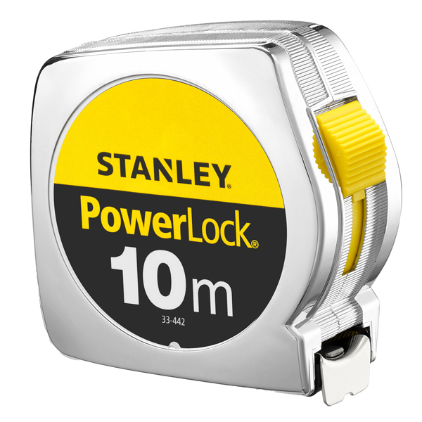  Flessometro PowerLock - 10 m - metallo - Stanley 