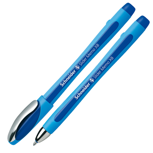  Penna a sfera Slider Memo - punta XB - blu - Schneider 