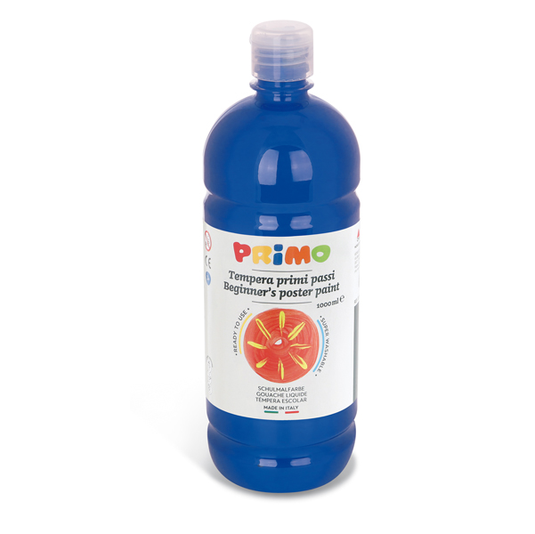  Tempera pronta Primi Passi - 1 L - blu oltremare - Primo 