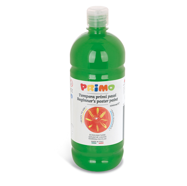  Tempera pronta Primi Passi - 1 L - verde brillante - Primo 