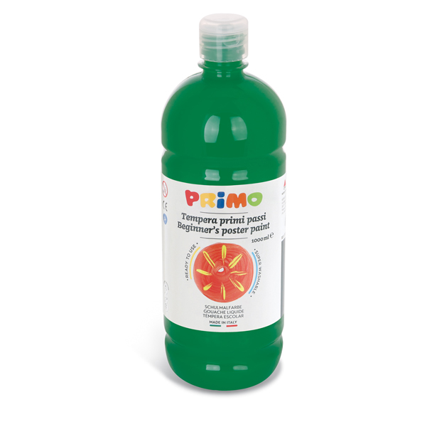  Tempera pronta Primi Passi - 1 L - verde scuro - Primo 
