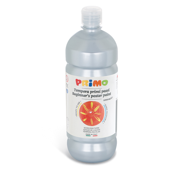  Tempera pronta Primi Passi - 1 L - argento - Primo 