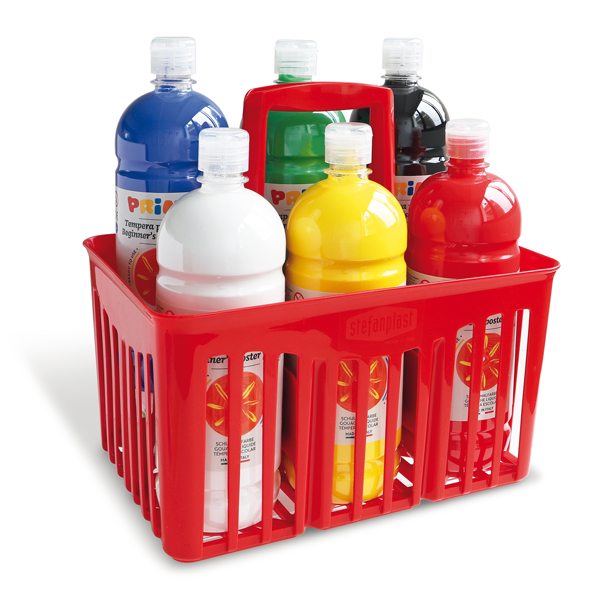  Tempera pronta Primi Passi - 1 L - colori assortiti - Primo - conf. 6 pezzi 
