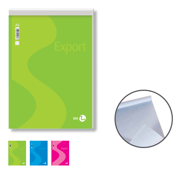  Blocco note Export - 5mm - 210 x 297mm - 50gr - 50 fogli - BM 