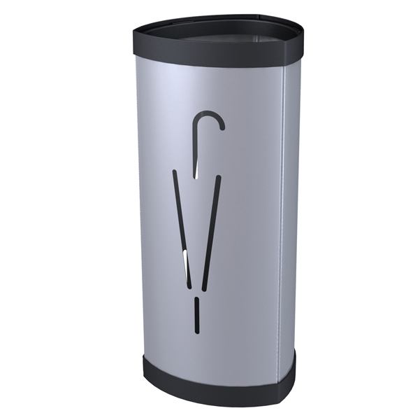  Portaombrelli - diametro 26 cm - H 60 cm - metallo - silver - Alba 