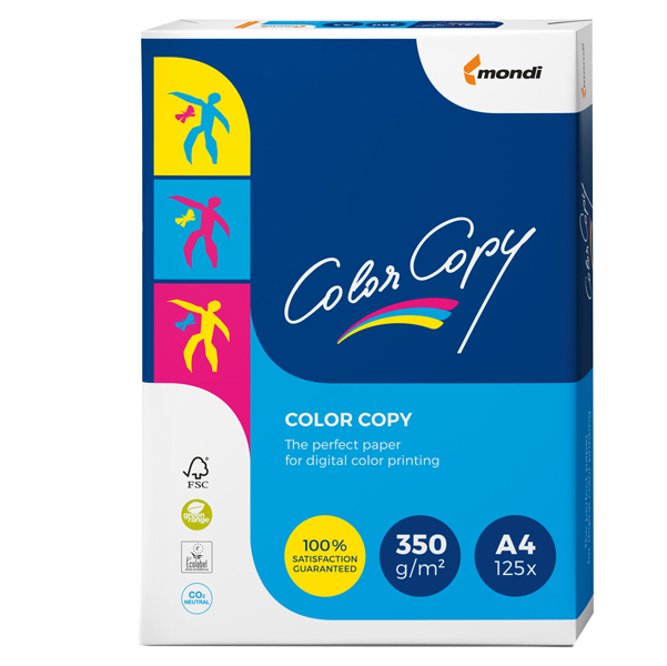  Carta Color Copy - A4 - 350 gr - bianco - Mondi - conf. 125 fogli 