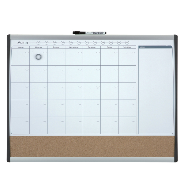  Organizer magnetico con calendario mensile - 58,5 x 43 cm - Nobo 