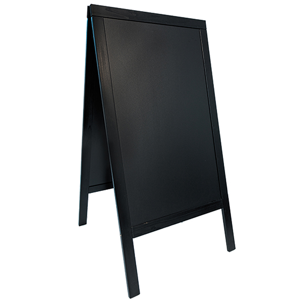  Lavagna Sandwich - cavalletto nero - 69 x 125 cm - Securit 