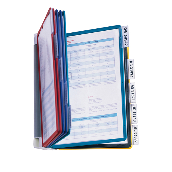  Leggio da parete Vario Wall 10 - 10 pannelli Sherpa inclusi - colori assortiti - Durable 