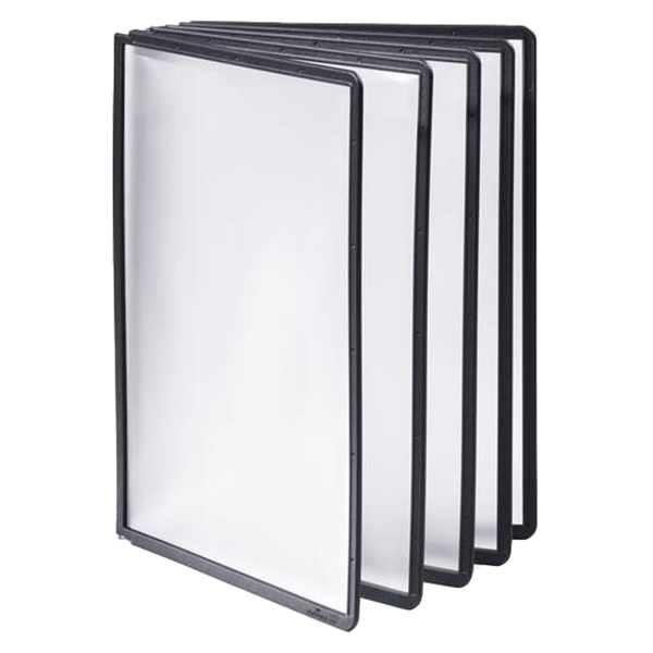  Pannelli di ricambio Sherpa per leggii Vario - nero - Durable - conf. 5 pezzi 