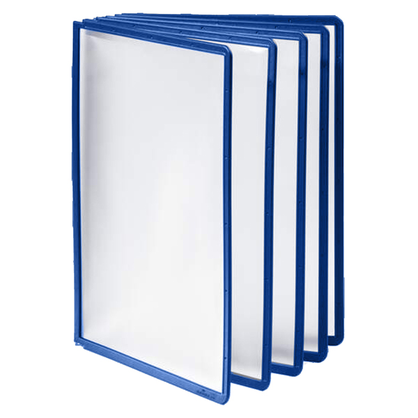  Pannelli di ricambio Sherpa per leggii Vario - blu - Durable - conf. 5 pezzi 