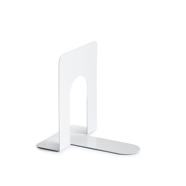  Coppia reggilibri - 12,7 x 16,5 x 16,5 cm - metallo - bianco 