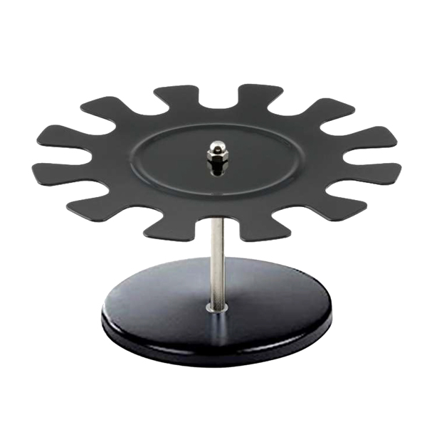  Portatimbri circolare - 12 posti - nero - metallo - Koala 